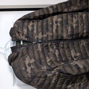 Eddie Bauer EB 700 Down Camo Puffer Jacket Size Large Tall